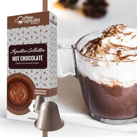 Capsule chocolat chaud compatible nespresso  Les capsules de chocolat chaud Nespresso peuvent être commandées en ligne sur Real Coffee